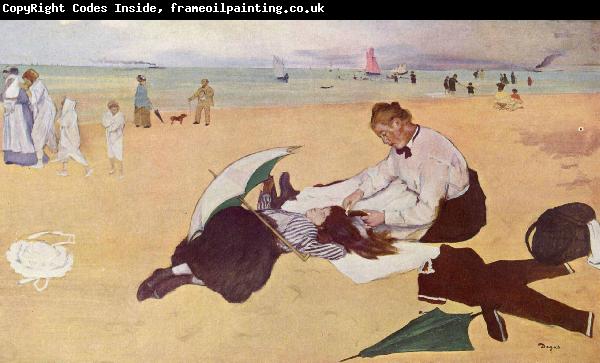 Edgar Degas Beach Scene